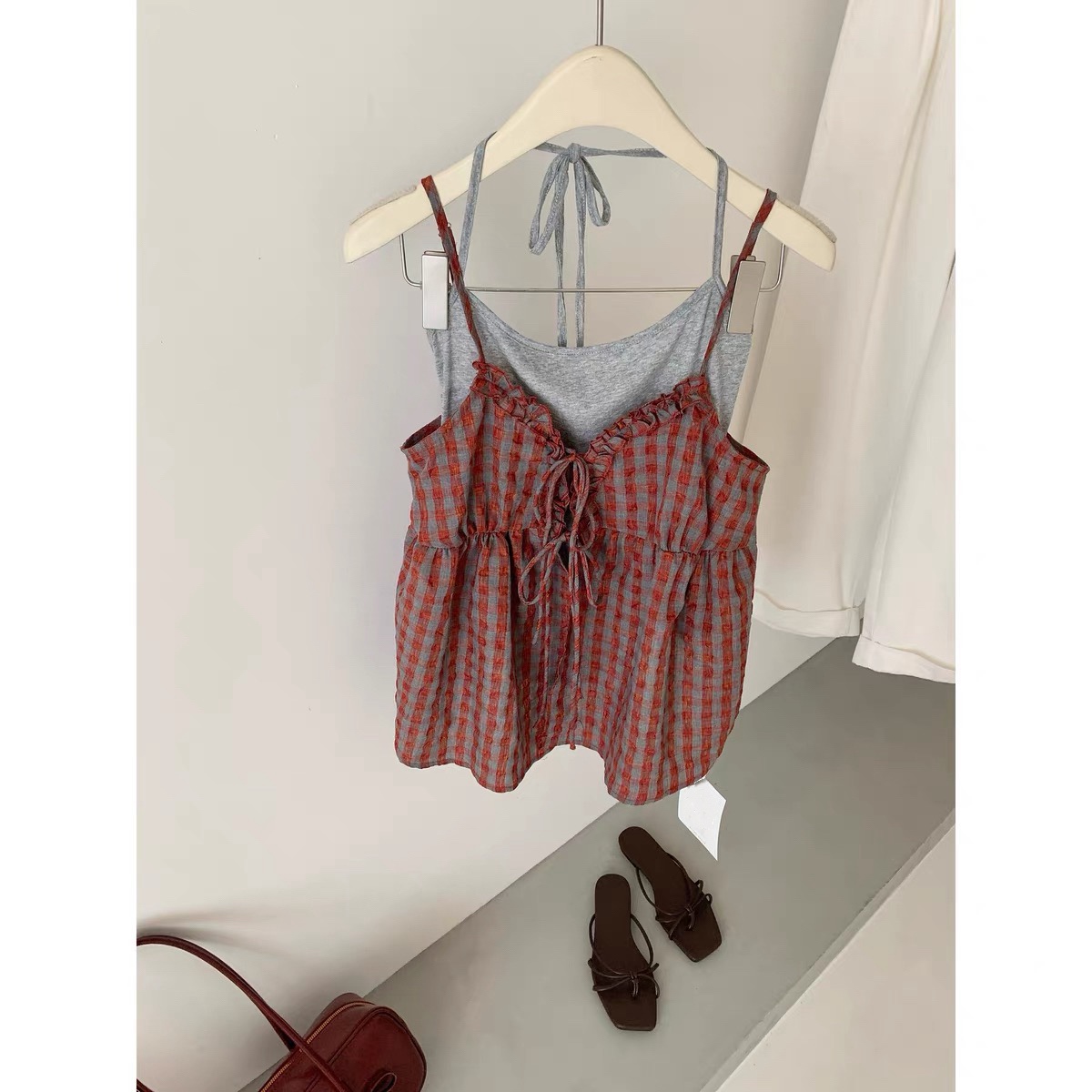 8361 韓系套裝吊帶