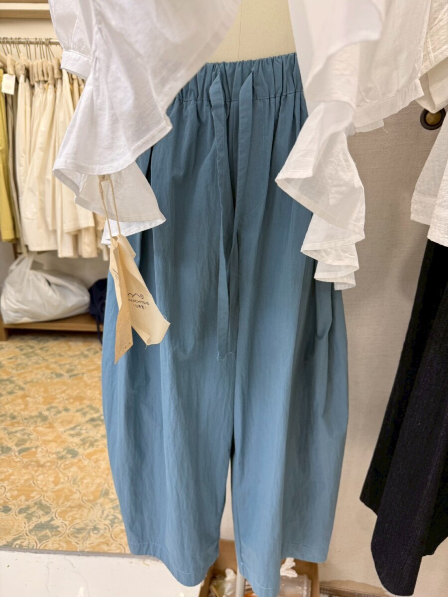 H9862 嵐山藍抓摺氣球褲